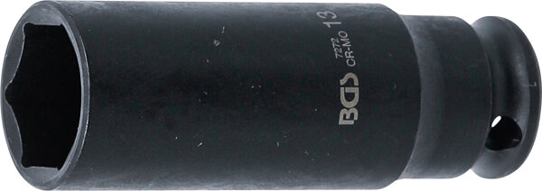 Kraft-Steckschlüssel-Einsatz Sechskant, tief | Antrieb Innenvierkant 6,3 mm (1/4") | SW 13 mm