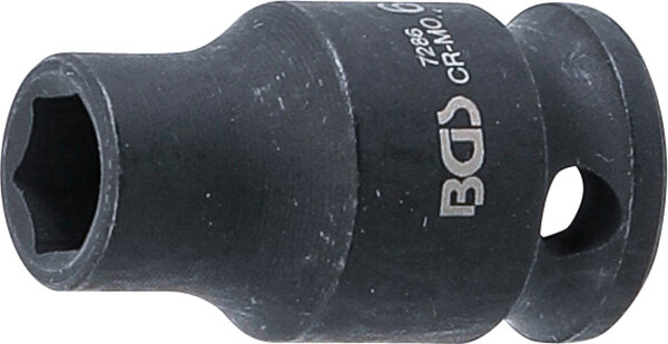 Kraft-Steckschlüssel-Einsatz Sechskant | Antrieb Innenvierkant 6,3 mm (1/4") | SW 6 mm