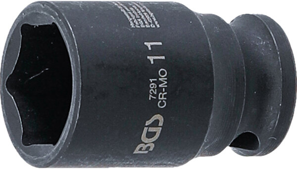 Kraft-Steckschlüssel-Einsatz Sechskant | Antrieb Innenvierkant 6,3 mm (1/4") | SW 11 mm