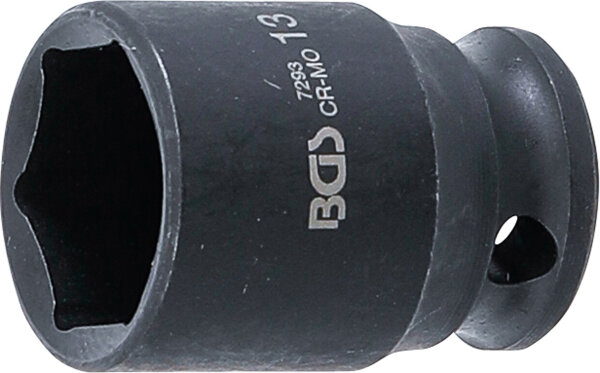 Kraft-Steckschlüssel-Einsatz Sechskant | Antrieb Innenvierkant 6,3 mm (1/4") | SW 13 mm