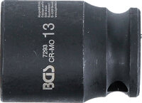 Kraft-Steckschlüssel-Einsatz Sechskant | Antrieb Innenvierkant 6,3 mm (1/4") | SW 13 mm