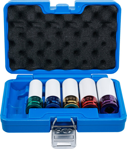 Kraft-Schoneinsatz-Satz | Antrieb Innenvierkant 12,5 mm (1/2") | SW 15 / 17 / 19 / 21 / 22 mm / MS17 | 6-tlg.