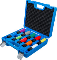 Kraft-Schoneinsatz-Satz | Antrieb Innenvierkant 12,5 mm (1/2") | SW 15 - 24 mm und Spezial-Radschrauben | 10-tlg.