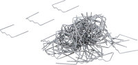 Reparaturklammern-Satz | flach | 0,6 mm | 100-tlg.
