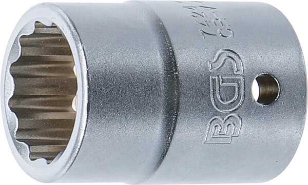 Steckschlüssel-Einsatz Zwölfkant | Antrieb Innenvierkant 20 mm (3/4") | SW 24 mm