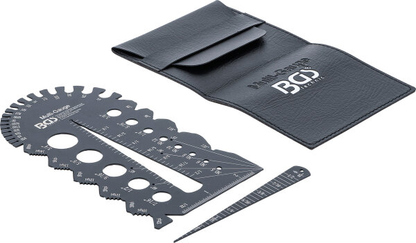 Schrauben- und Gewindeschablone | Zollgrößen | 1/4 - 2"