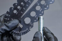 Schrauben- und Gewindeschablone | Zollgrößen | 1/4 - 2"