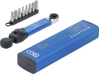 Drehmomentschlüssel | Abtrieb Innensechskant 6,3 mm (1/4") | 2 - 10 Nm | mit Bit-Satz | 9-tlg.