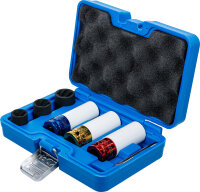 Kraft-Schoneinsatz- und Spiral-Profil-Steckschlüssel-Satz | Antrieb Innenvierkant 12,5 mm (1/2") | SW 17 - 21 mm | 7-tlg.