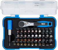 Color-Bit-Satz | mit Bit-Knarre | Antrieb Außensechskant 6,3 mm (1/4") | 43-tlg.