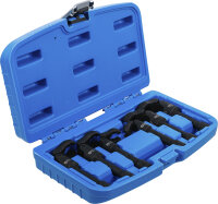 Hahnenfußschlüssel-Satz | Antrieb Innenvierkant 10 mm (3/8") | mit Gelenk | 6-tlg.