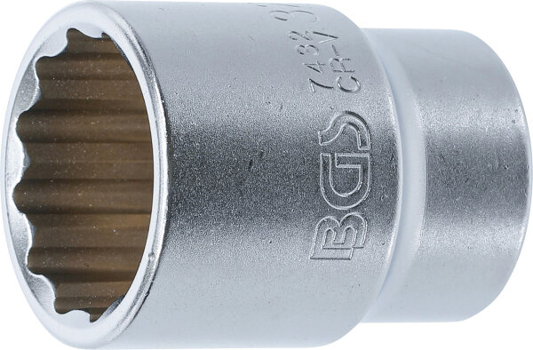 Steckschlüssel-Einsatz Zwölfkant | Antrieb Innenvierkant 20 mm (3/4") | SW 32 mm