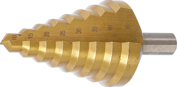 Stufenbohrer | titan-nitriert | Ø 10 - 45 mm