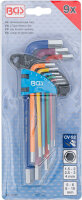 Winkelschlüssel-Satz | Multicolour | Innensechskant 1,5 - 10 mm | 9-tlg.