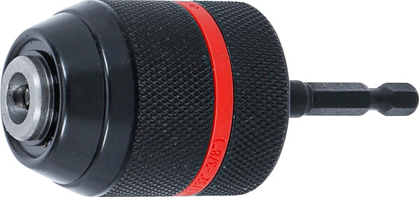 Schnellspannbohrfutter | Metallausführung | Antrieb Außensechskant 6,3 mm (1/4") x 20 UNF | 0,8 - 10 mm