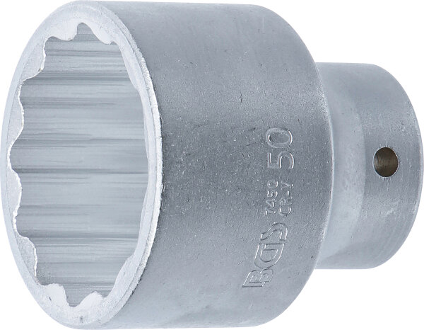 Steckschlüssel-Einsatz Zwölfkant | Antrieb Innenvierkant 20 mm (3/4") | SW 50 mm