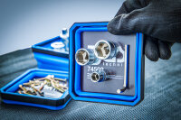 Magnet-Haftschalen-Satz | Silikon | faltbar | 115 x 115 x 50 mm | 4-tlg.