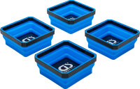 Magnet-Haftschalen-Satz | Silikon | faltbar | 115 x 115 x 50 mm | 4-tlg.