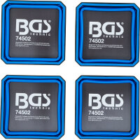 Magnet-Haftschalen-Satz | Silikon | faltbar | 115 x 115 x 50 mm | 4-tlg.