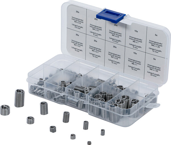 Gewinde-Reparatureinsatz-Sortiment | Edelstahl | 150-tlg.