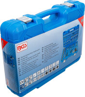 Steckschlüssel-Satz Wellenprofil | Antrieb 6,3 mm (1/4") / 12,5 mm (1/2") | 150-tlg.