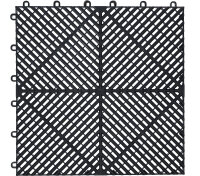 Kunststoff-Fliesen-Satz | Klick-System | 400 x 400 x 18 mm | 10-tlg.