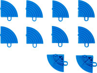 Kunststoff-Fliesen-Eckelement-Set | Klick-System | 57 x 57 x 18 mm | 10-tlg.