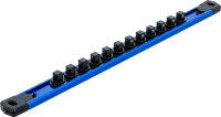 Halteschiene für 12 Steckschlüssel-Einsätze | magnetisch | für Antrieb 10 mm (3/8")