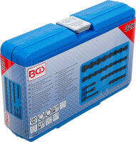 Spiral-Profil-Steckschlüssel-Satz / Schraubenausdreher | Antrieb Innenvierkant 6,3 mm (1/4") / 10 mm (3/8") | Metrisch und Zollgrößen | 32-tlg.