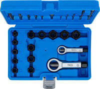 Spiral-Profil-Steckschlüssel-Einsatz / Schraubenausdreher und Mutternsprenger-Satz | 26-tlg.