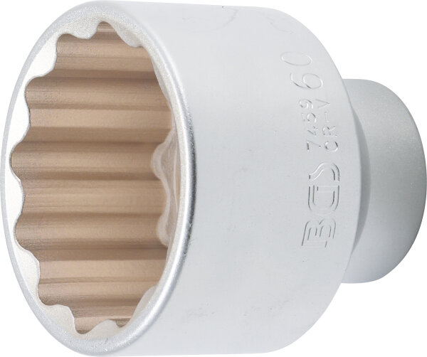 Steckschlüssel-Einsatz Zwölfkant | Antrieb Innenvierkant 20 mm (3/4") | SW 60 mm