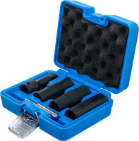 Kraft-Spezial-Steckschlüssel-Wendeeinssatz-Satz | Sechskant & Schraubendreher 17 - 19 - 21 mm | 12,5 mm (1/2") | 3-tlg.