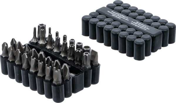 Bit-Satz | kurz | Antrieb Außensechskant 6,3 mm (1/4") | verschiedene Profile | 33-tlg.