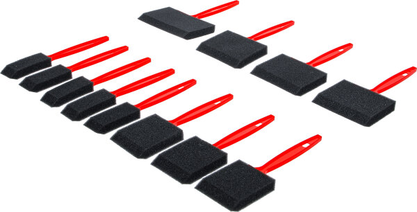 Schaumstoff-/ Schwamm-Pinsel-Satz | 12-tlg.