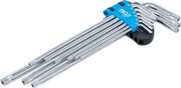 Winkelschlüssel-Satz | extra lang | TS-Profil (für Torx Plus) TS10 - TS50 | 9-tlg.