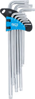 Winkelschlüssel-Satz | extra lang | TS-Profil (für Torx Plus) TS10 - TS50 | 9-tlg.