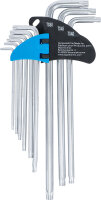 Winkelschlüssel-Satz | extra lang | TS-Profil (für Torx Plus) TS10 - TS50 | 9-tlg.