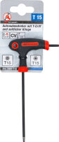 Schraubendreher mit T-Griff und seitlicher Klinge | T-Profil (für Torx) mit/ohne Bohrung T15