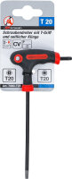 Schraubendreher mit T-Griff und seitlicher Klinge | T-Profil (für Torx) mit/ohne Bohrung T20
