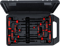 Schraubendreher-Satz mit T-Griff und seitlicher Klinge | Innensechskant | 2 - 10 mm | 9-tlg.