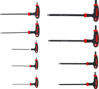 Schraubendreher-Satz mit T-Griff und seitlicher Klinge | Innensechskant | 2 - 10 mm | 9-tlg.