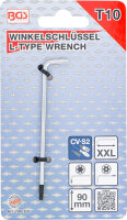 Winkelschlüssel | extra lang | T-Profil (für Torx) mit/ohne Bohrung T10
