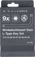 Winkelschlüssel-Satz | T-Profil (für Torx) T10 - T50 | 9-tlg.