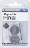 Magnet-Satz | Keramik | Ø 25 mm | 6-tlg.