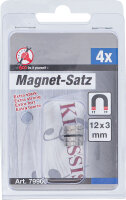 Magnet-Satz | extra stark | Ø 12 mm | 4-tlg.