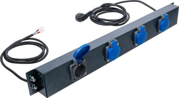 Netzversorgungsleiste | 4-fach | für Schrankwand-System