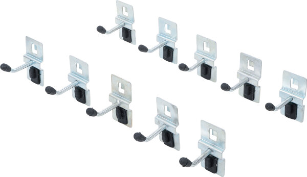 Einzelhaken-Satz | 40 mm | für Schrankwand-System | 10-tlg.