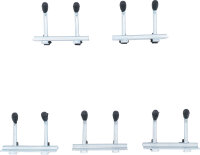 Doppelhaken-Satz | 40 mm | für Schrankwand-System | 5-tlg.