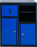 Unterschrank | mit Rollenhalter und Abfallmodul