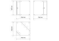 Werkstattschrank | 1-türig | Eckelement